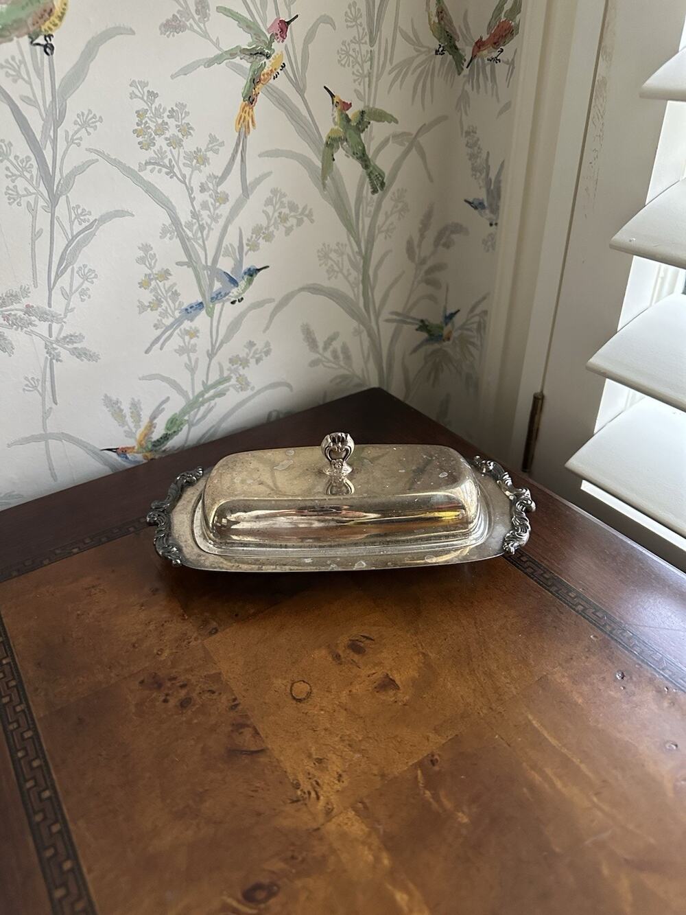 Vintage HI- Light Oneida Community Silver Plate Butter Dish No Glass Insert